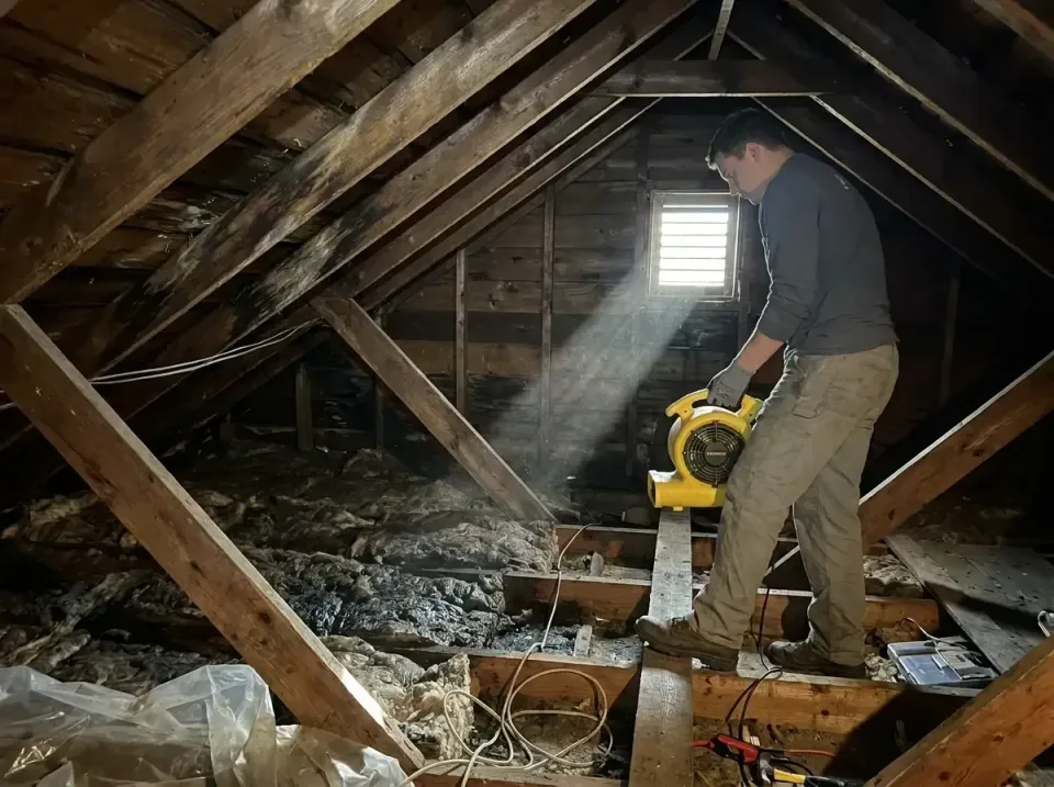 attic-water-damage-drying-proc-007 — frequently asked questions, Emergency Water Extraction & 24/7 Flood Response in Dillsbu…